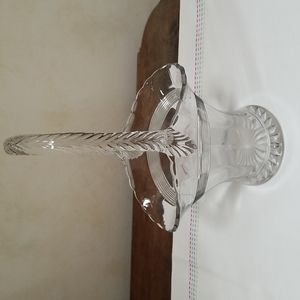 Vintage Clear Pressed Glass "Bride's Basket" by Duncan Miller